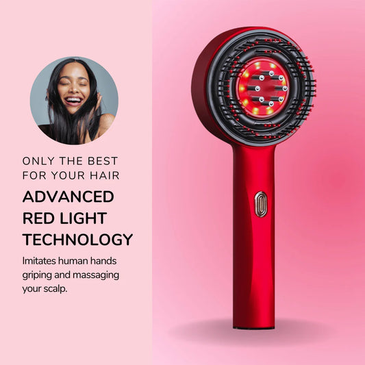 ThermaGlow™ - Premium Red Light Electric Scalp Massage Comb