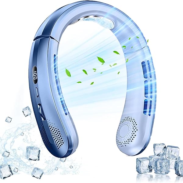 NeckBreeze™ - Portable Neck Fan with Digital Display