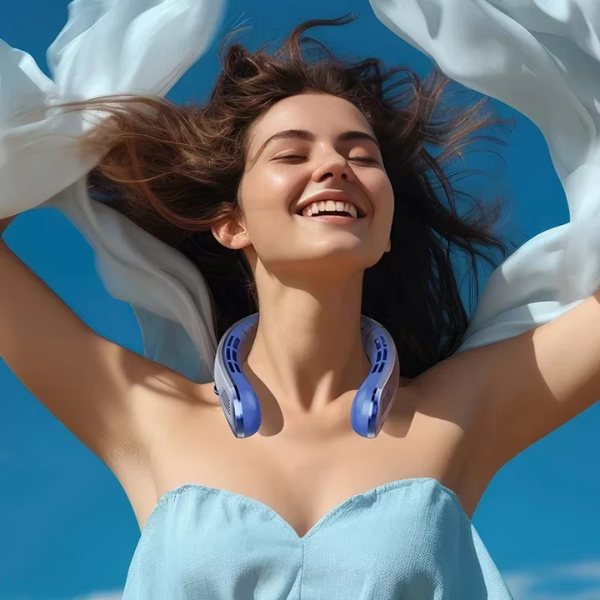 NeckBreeze™ - Portable Neck Fan with Digital Display
