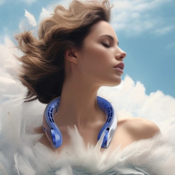 NeckBreeze™ - Portable Neck Fan with Digital Display