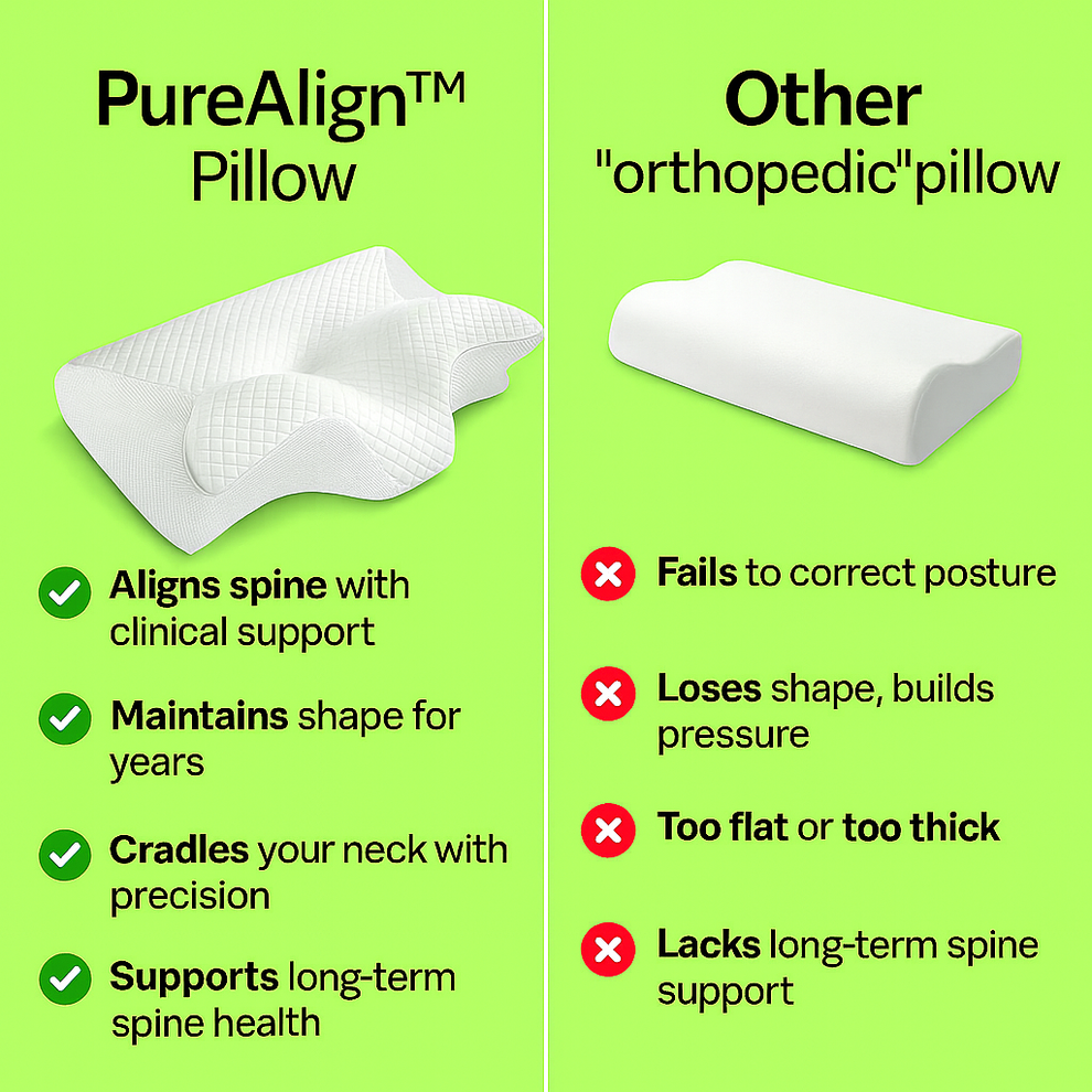 PureAlign™ - Start Waking Up Pain-Free With This Ergonomic Pillow