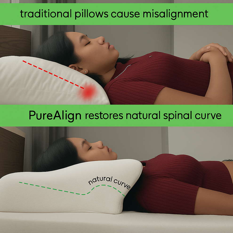 PureAlign™ - Start Waking Up Pain-Free With This Ergonomic Pillow