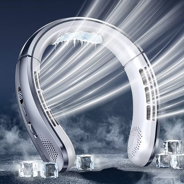 NeckBreeze™ - Portable Neck Fan with Digital Display