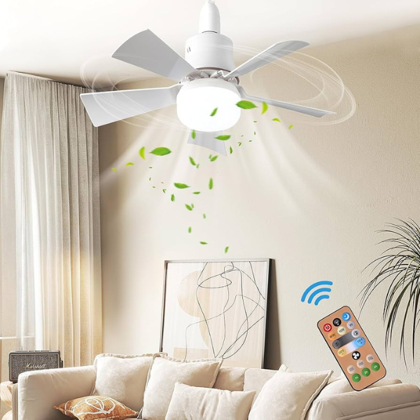 EasyBreeze Pro™ - Premium Screw In LED Ceiling Fan