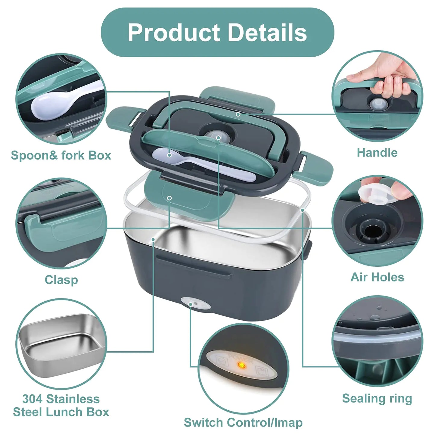 HotBox Pro™ - Durable Electric Heated Lunch Box