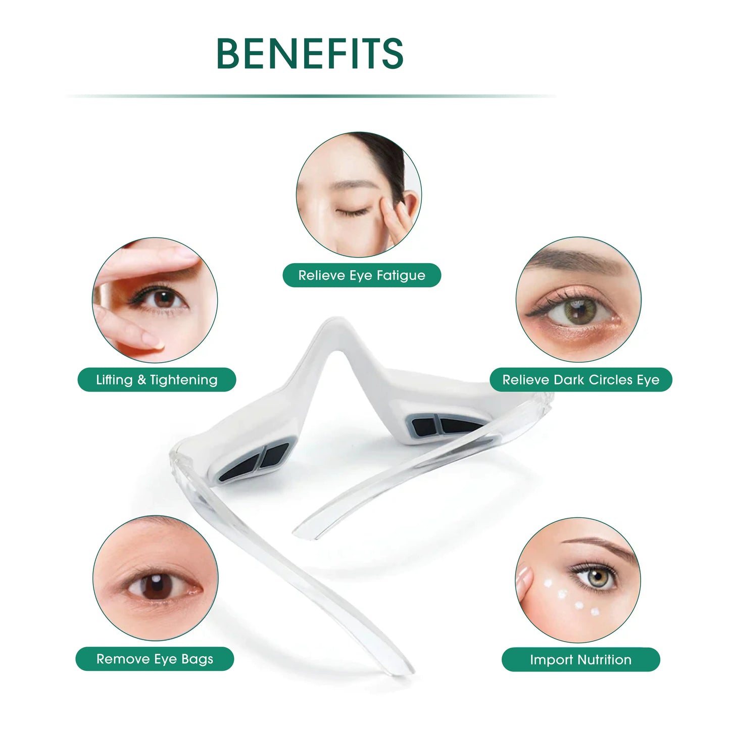BrightBeneath Pro™ - Innovative Under-Eye Red Light Therapy Massager